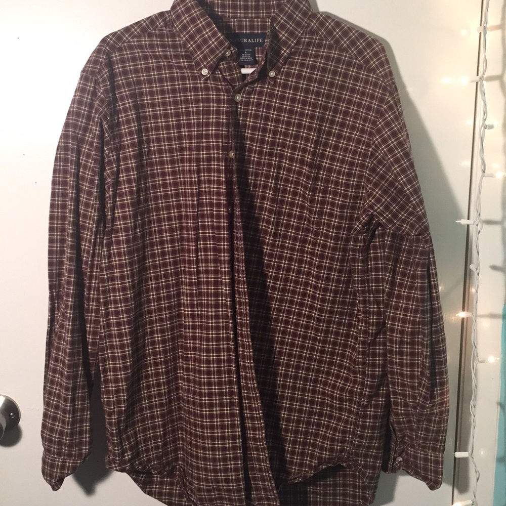 Natural Life Men’s dress shirt plaid